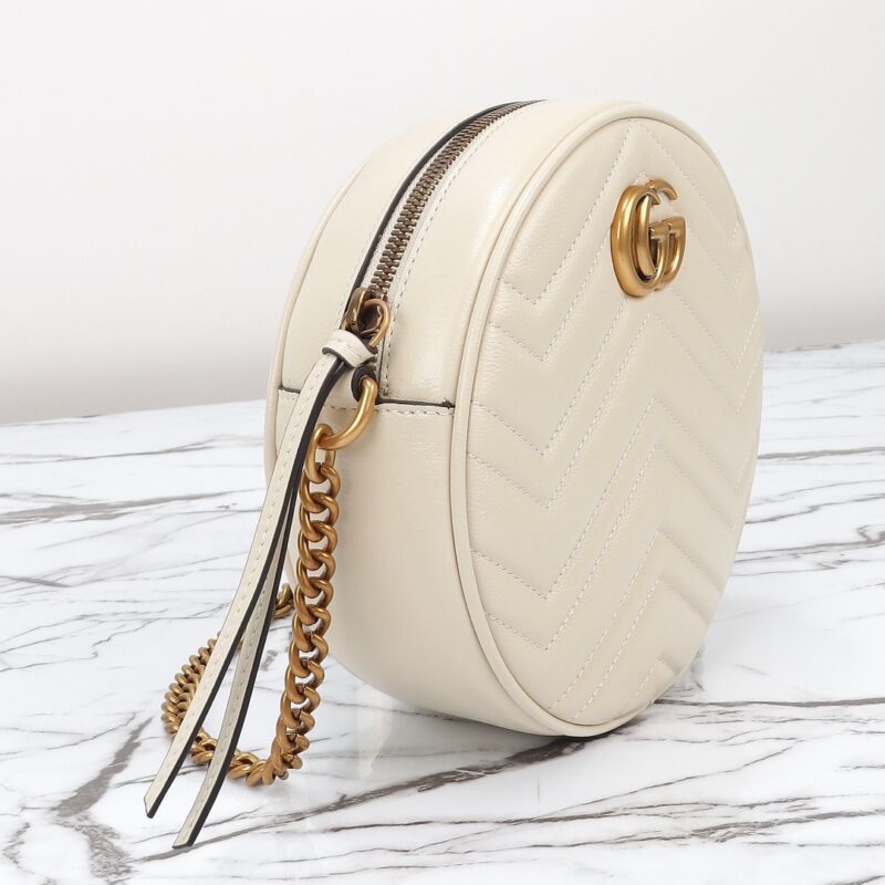 Replica Gucci GG Mormont Round White - best-selling designer handbag dupe