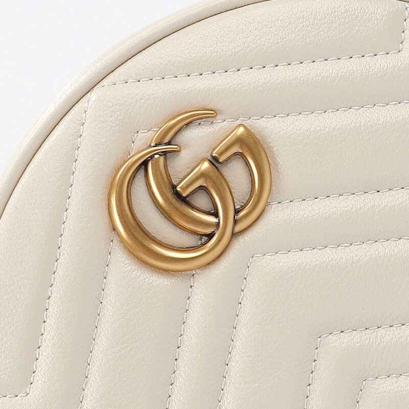 Replica Gucci GG Mormont Round White - top-rated replica designer bag