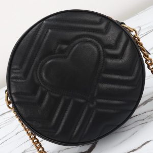 Replica Gucci GG Mormont Round Black - near-authentic luxury replica handbag