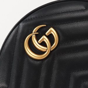 Replica Gucci GG Mormont Round Black - premium-grade designer purse dupe