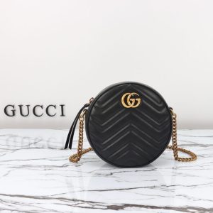 Replica Gucci GG Mormont Round Black - best quality luxury bag dupe