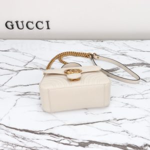 Replica Gucci GG Marmont Top Handle White - elite superclone designer purse