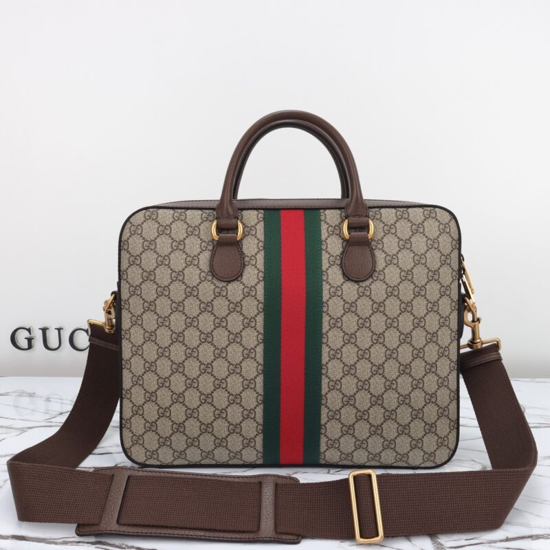 Replica Gucci Briefcase Canvas Beige - 1:1 designer replica handbag