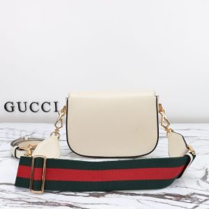 Replica Gucci Horsebit 1955 Double G Mini White - best-selling designer handbag dupe