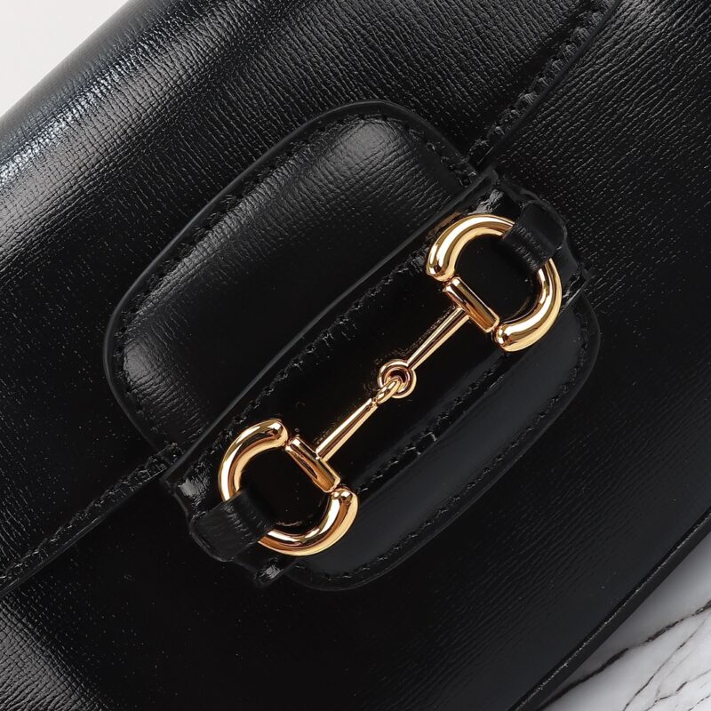 Replica Gucci Horsebit 1955 Double G Mini Black - premium-grade designer purse dupe