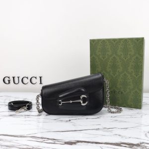 Replica Gucci Horsbet Tribute Black - top-tier luxury replica shoulder bag