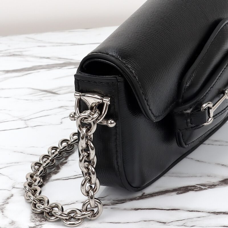 Replica Gucci Horsbet Tribute Black - top-tier luxury replica shoulder bag