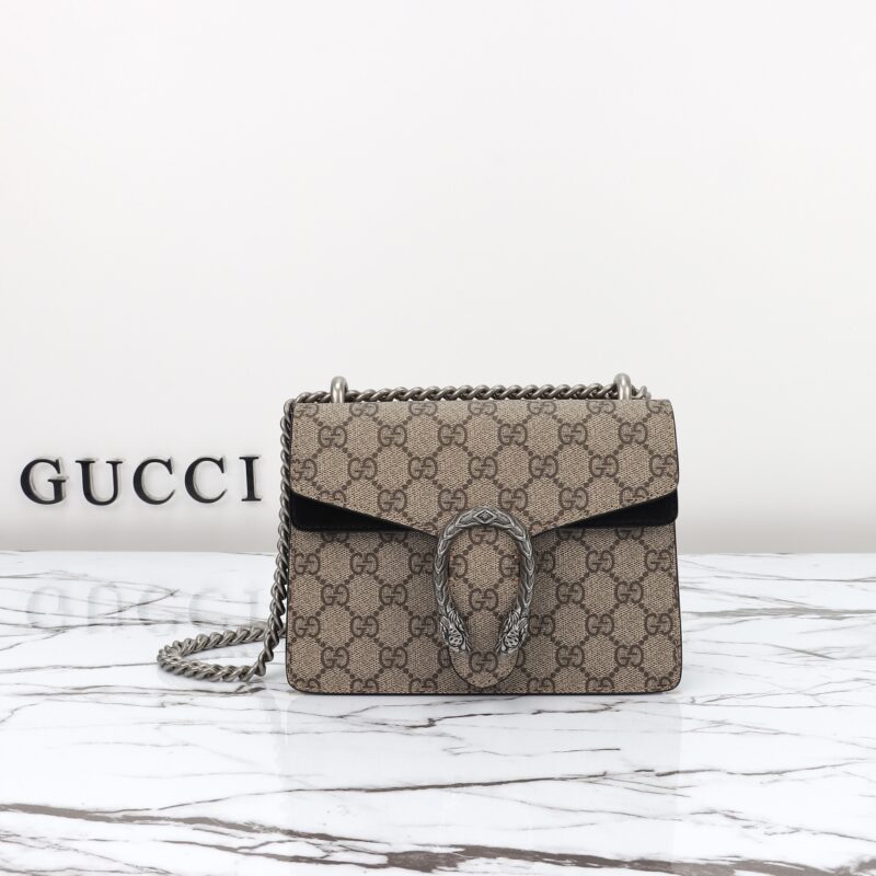 Replica Gucci Dionysus Supreme Black - premium 1:1 fake handbag model