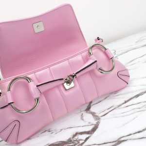 Replica Gucci Horsebit Chain Shoulder Bag Pink - best-selling designer handbag dupe