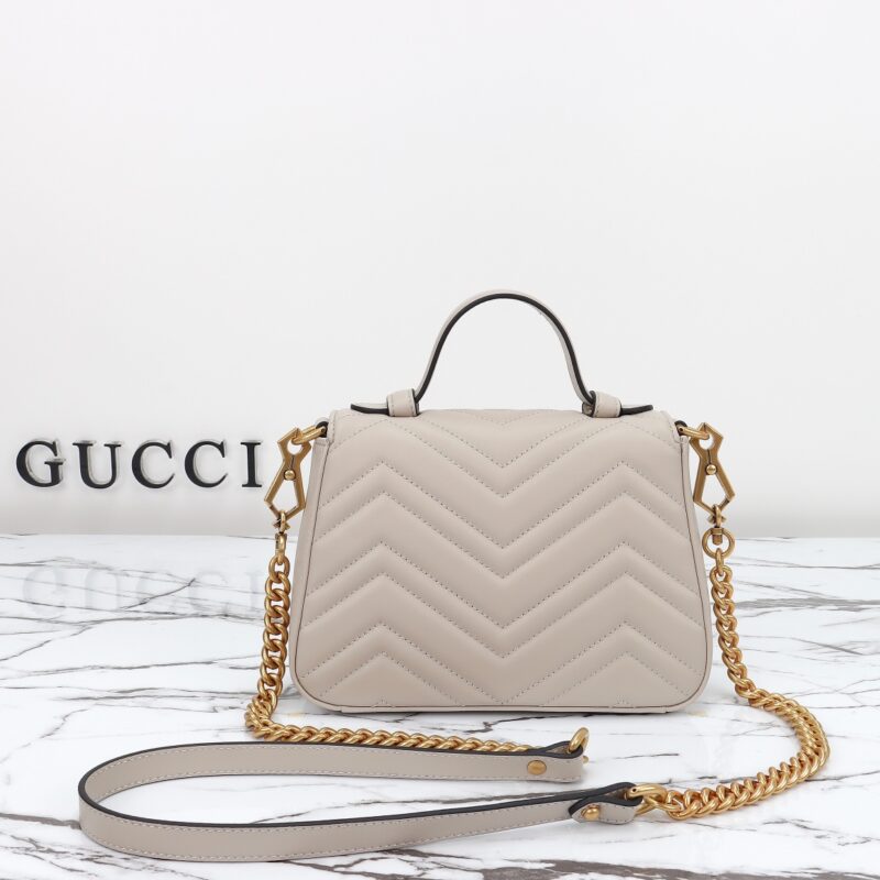 Replica Gucci GG Marmont Top Handle Beige - best-selling designer handbag dupe