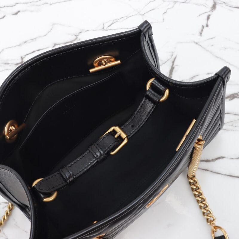 Replica Gucci GG Marmont Tote Black - top-rated replica designer bag