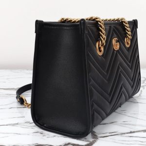 Replica Gucci GG Marmont Tote Black - ultra-realistic fake designer tote