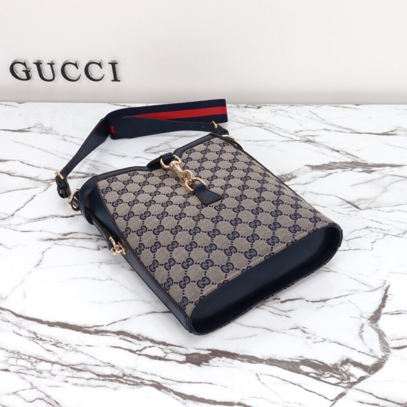 Replica Gucci Medium Bucket Blue - premium 1:1 fake handbag model