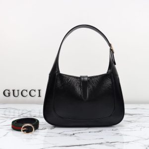 Replica Gucci G Jackie Small Patent Black - best quality luxury bag dupe