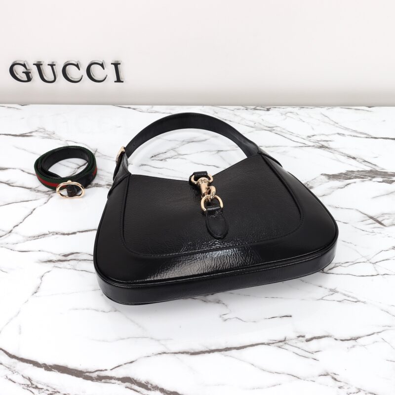 Replica Gucci G Jackie Small Patent Black - elite superclone designer purse