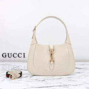 Replica Gucci G Jackie Small Patent White - near-authentic luxury replica handbag