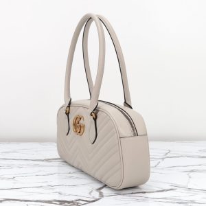 Replica Gucci Marmont Small Top Handle White - near-authentic luxury replica handbag