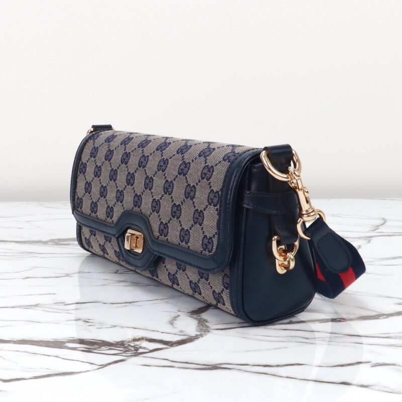 Replica Gucci Luce Shoulder Bag in Black - realistic designer-inspired fake bag