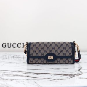Replica Gucci Luce Shoulder Bag in Black - premium 1:1 fake handbag model