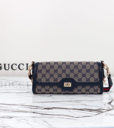 Replica Gucci Luce Shoulder Bag in Black - premium 1:1 fake handbag model