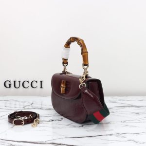 Replica Gucci Bamboo 1947 Bordeaux - premium 1:1 fake handbag model