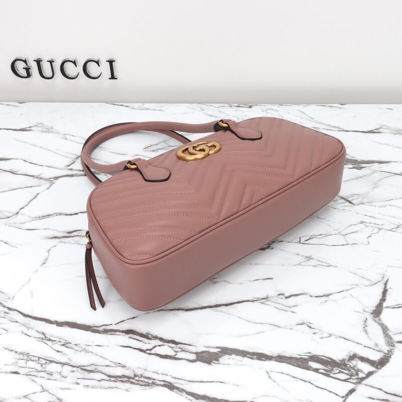 Replica Gucci Marmont Small Top Handle Pink - best quality luxury bag dupe