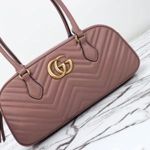 Replica Gucci Marmont Small Top Handle Pink - realistic designer-inspired fake bag