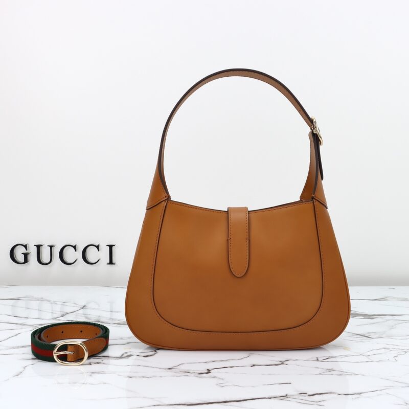 Replica Gucci G Jackie Small Patent Brown - ultra-realistic fake designer tote
