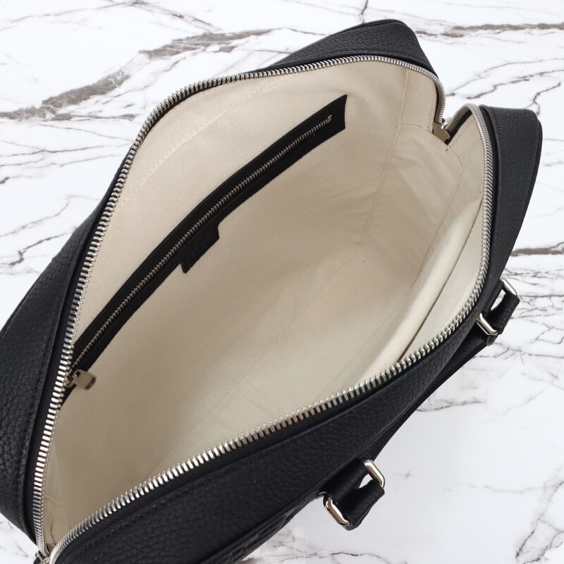 Replica Gucci Briefcase GG Leather Black - best-selling designer handbag dupe
