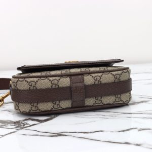 Replica Gucci Ophidia GG Shoulder Bag Brown - elite superclone designer purse