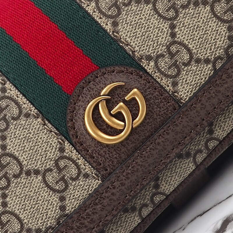 Replica Gucci Ophidia GG Shoulder Bag Brown - top-tier luxury replica shoulder bag