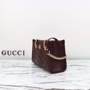 Replica Gucci GG Marmont Tote Bordeaux - premium 1:1 fake handbag model