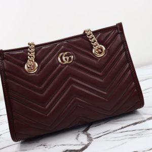 Replica Gucci GG Marmont Tote Bordeaux - 1:1 designer replica handbag