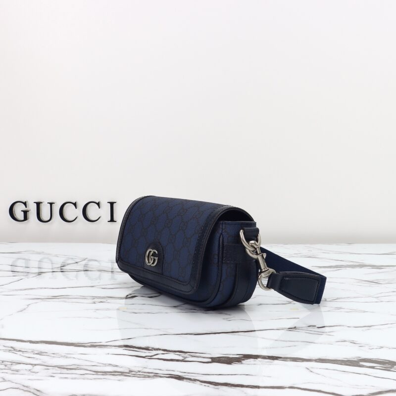 Replica Gucci Ophidia Super Mini Blue - authentic-look luxury purse replica
