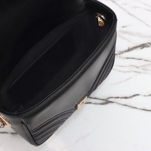 Replica Gucci Marmont Mini Top Handle Black - high-quality designer bag clone