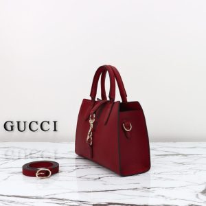 Replica Gucci Jackie Tote Hook Closure Red - high-end fake designer purse