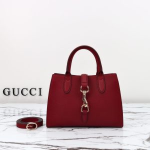 Replica Gucci Jackie Tote Hook Closure Red - best-selling designer handbag dupe