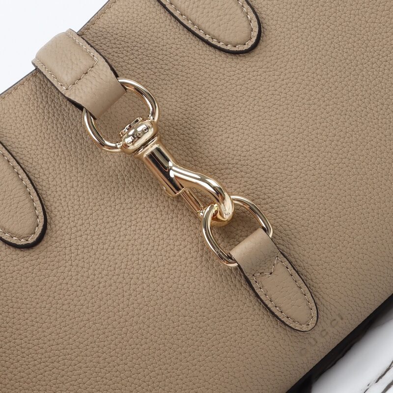Replica Gucci Jackie Tote Hook Closure Beige - top-tier luxury replica shoulder bag