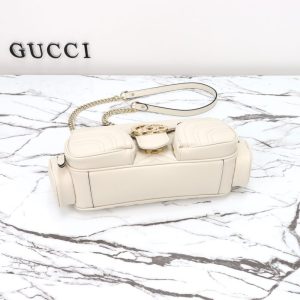 Replica Gucci Marmont 2.0 GG Shoulder Bag White - premium-grade designer purse dupe