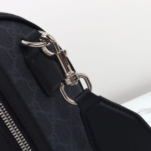 Replica Gucci GG Duffle Bag Black - premium 1:1 fake handbag model