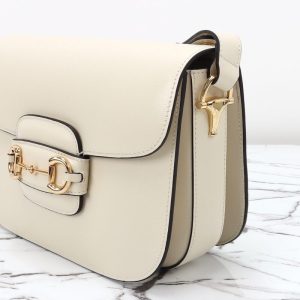 Replica Gucci G 1955 Horsebit White - best quality luxury bag dupe