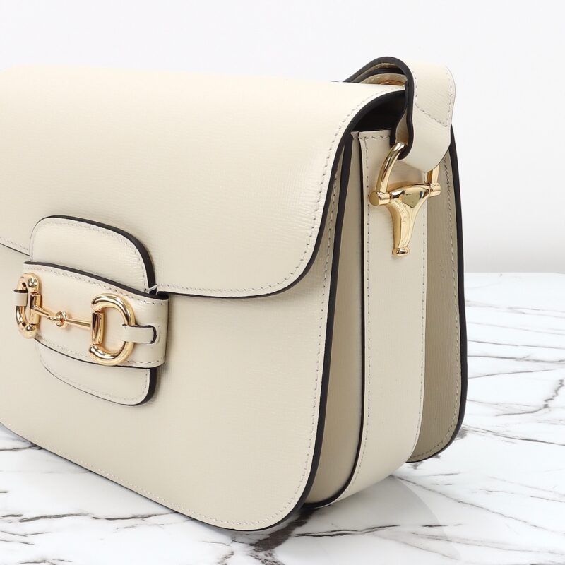 Replica Gucci G 1955 Horsebit White - best quality luxury bag dupe