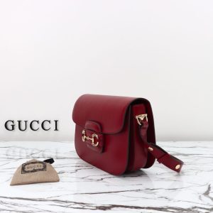 Replica Gucci G 1955 Horsebit Red - near-authentic luxury replica handbag