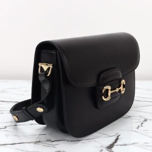 Replica Gucci G 1955 Horsebit Black - top-tier luxury replica shoulder bag