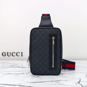 Replica Gucci Supreme Sling Bag Black - elite superclone designer purse