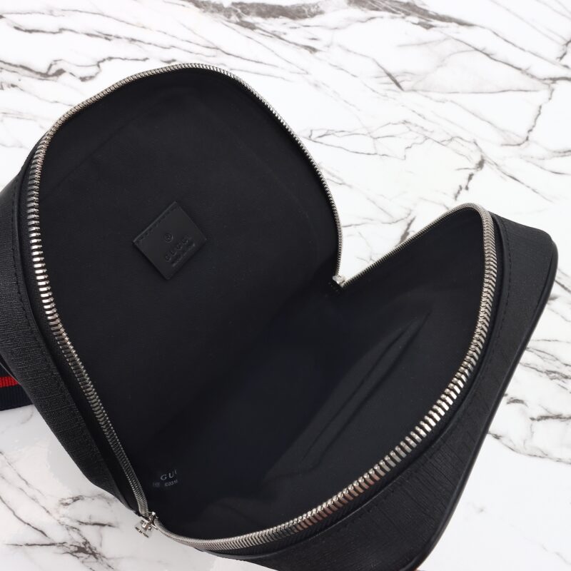 Replica Gucci Supreme Sling Bag Black - top-rated replica designer bag