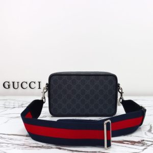 Replica Gucci GG Shoulder Bag Black - 1:1 designer replica handbag