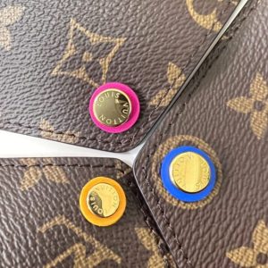 Replica Louis Vuitton Kirigami Pochette Pouch Brown - top-rated replica designer bag