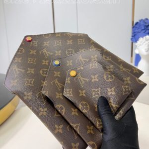 Replica Louis Vuitton Kirigami Pochette Pouch Brown - top-rated replica designer bag