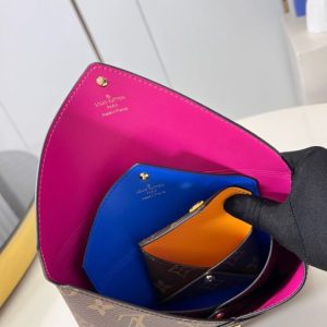 Replica Louis Vuitton Kirigami Pochette Pouch Brown - 1:1 designer replica handbag